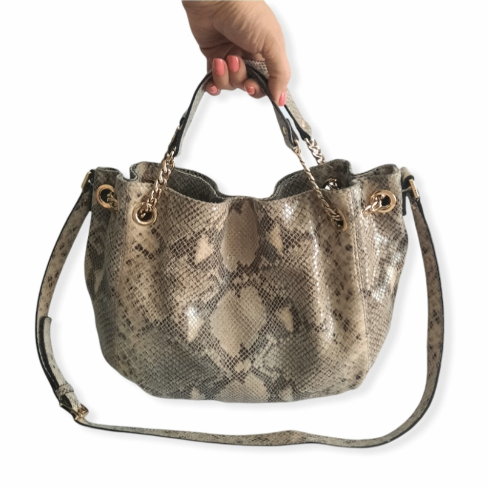 MICHAEL KORS Purse snakeskin print shoulder Bag - Picture 3 of 15